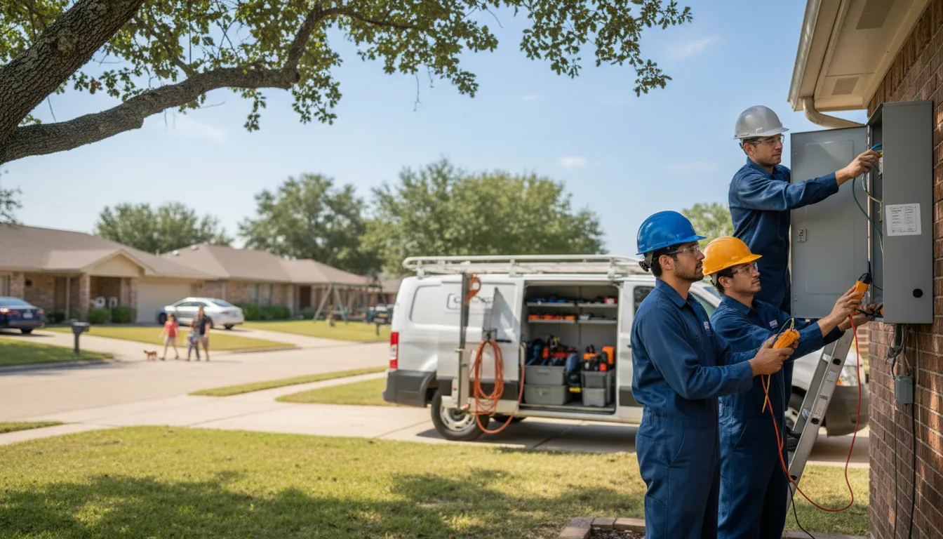Certified electrician providing emergency electrical services in Panhandle, TX
